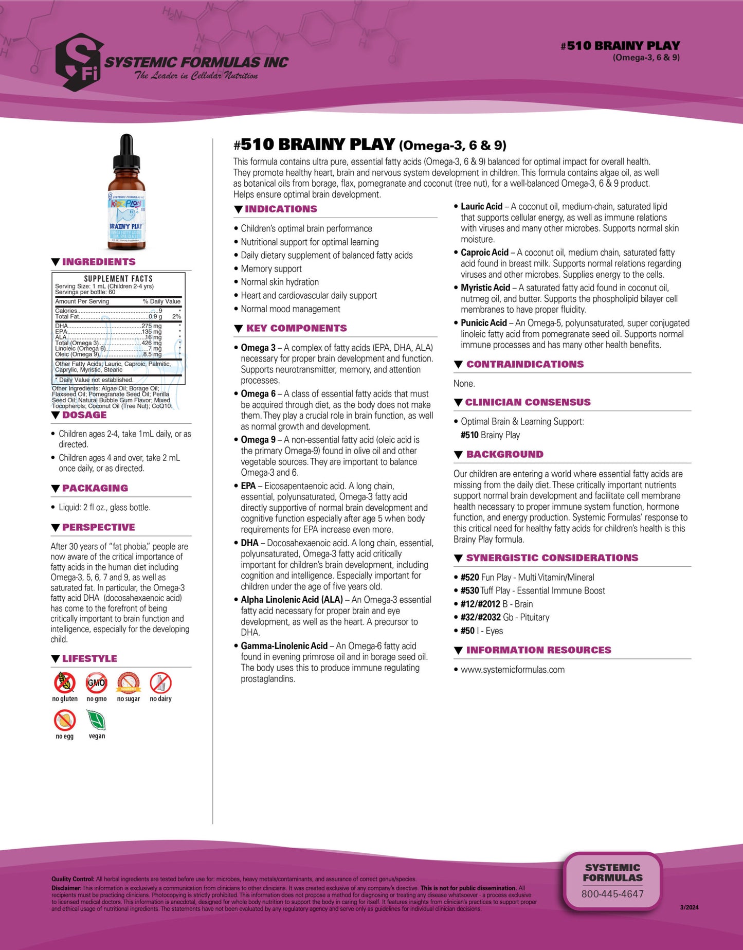 Brainy Play - Omega 3,6,9 for Kids