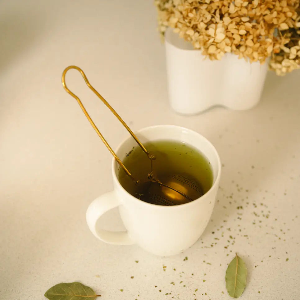 Stainless Steel Tea Strainer | Infuser | Gold